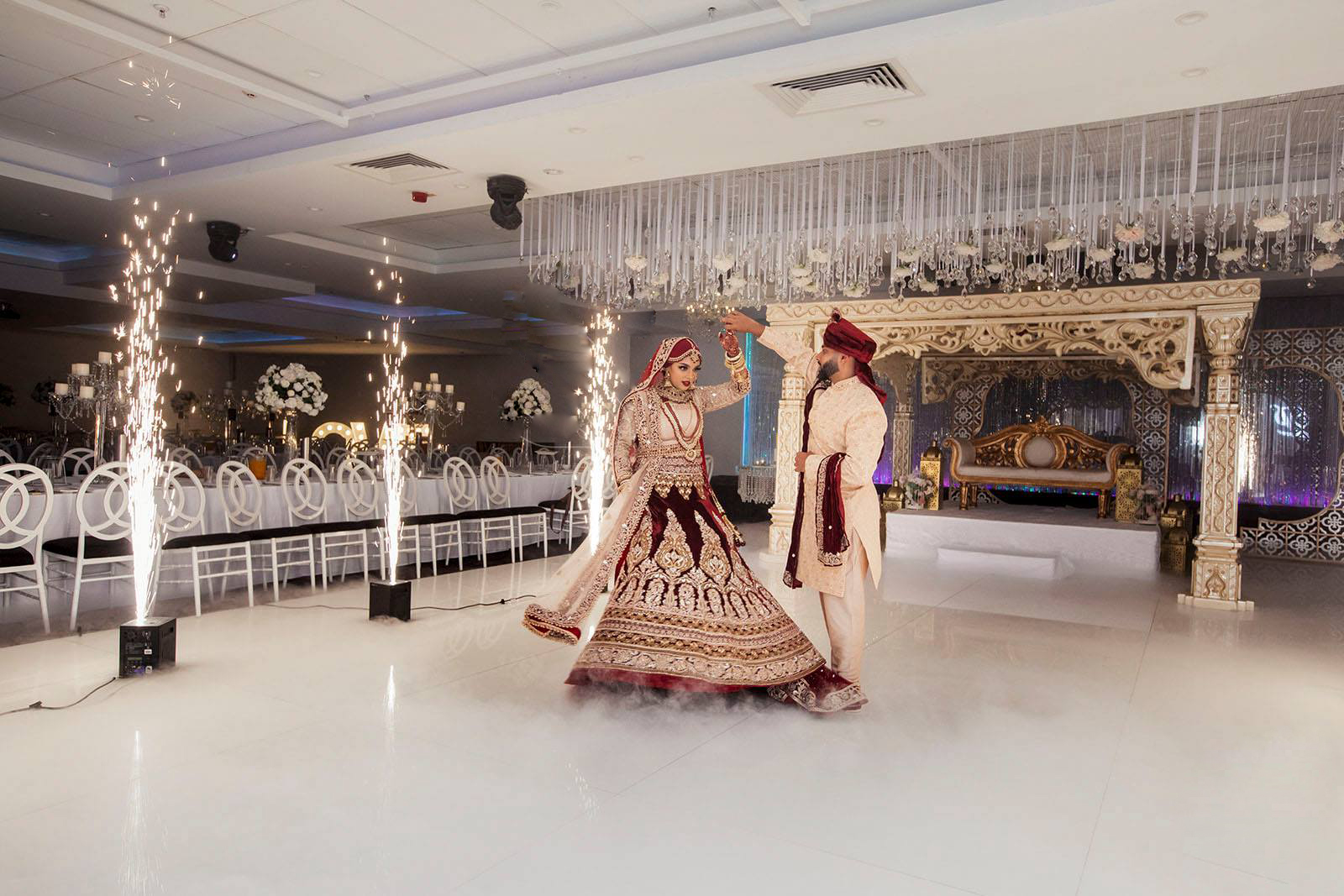 White Glossy Dance Floor
