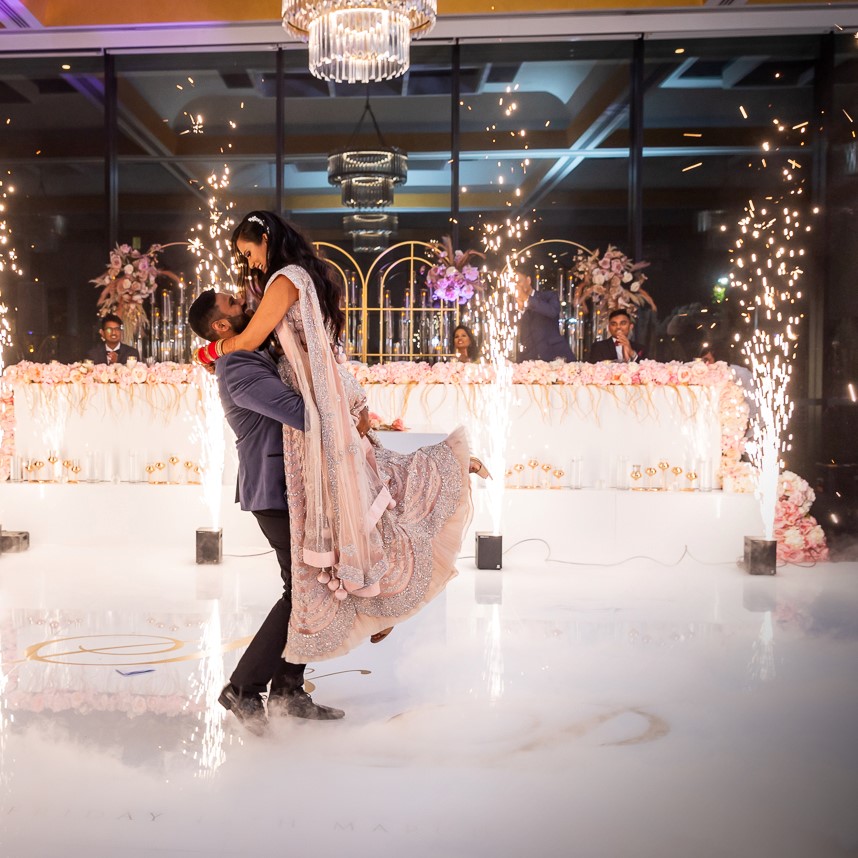 White Glossy Dance Floor