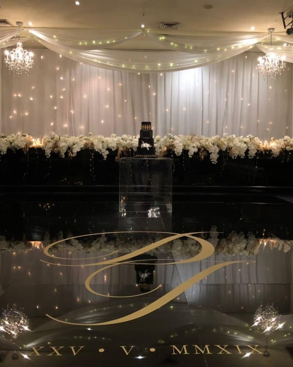 Black Glossy Bridal Table 1