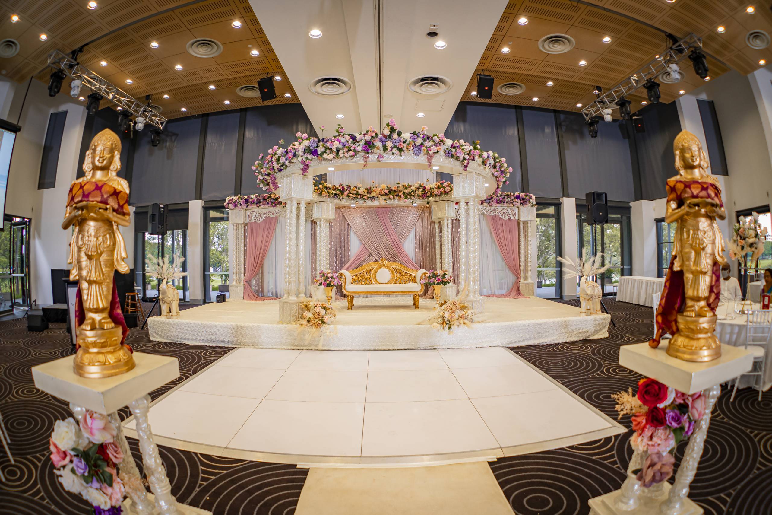 White Tiled Dance Floor